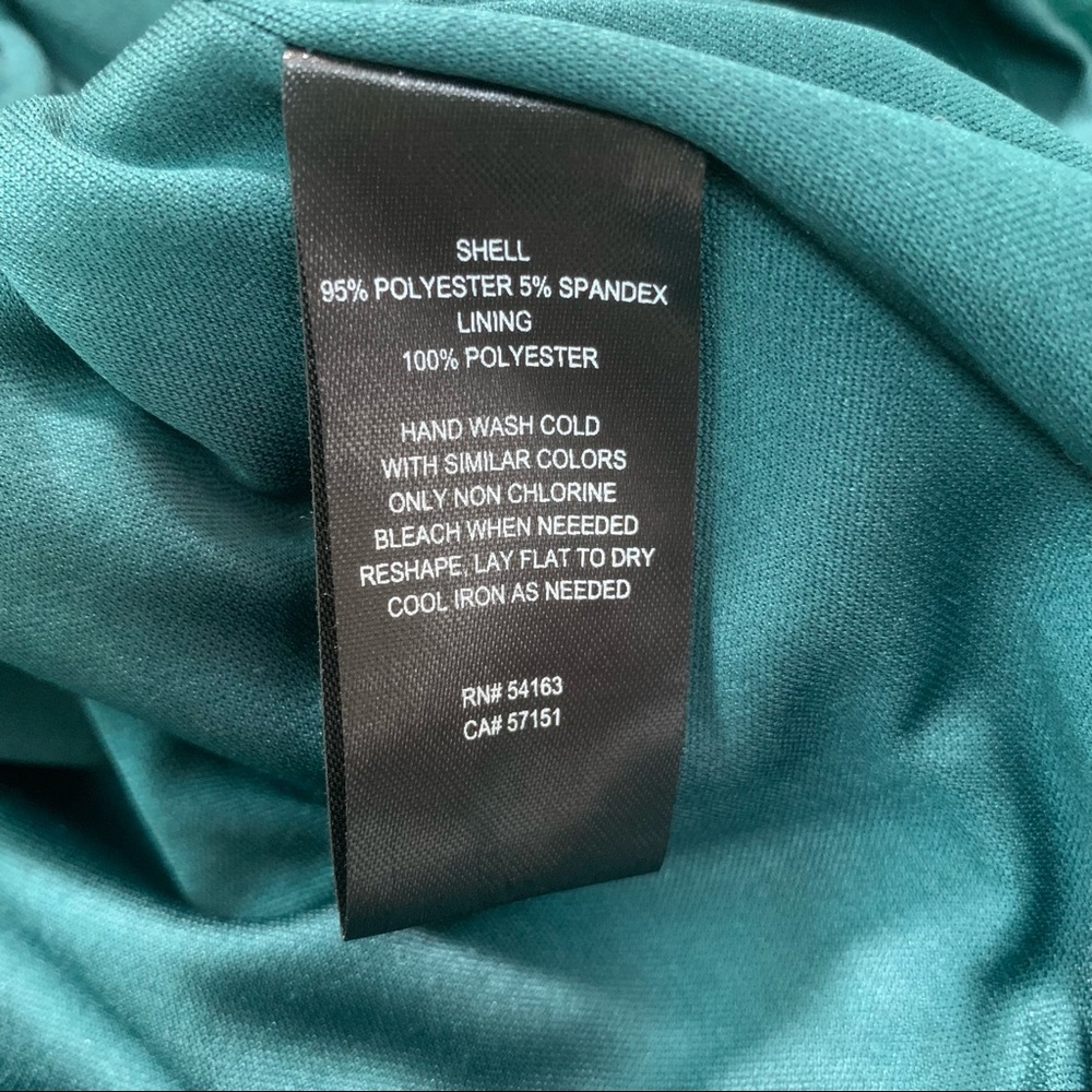 JESSICA HOWARD Dress Kelly Green Gold Embossed Stretch Relaxed Fit Shift… - Picture 5 of 7